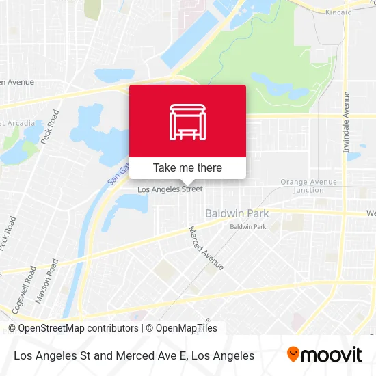 Los Angeles St and Merced Ave E map
