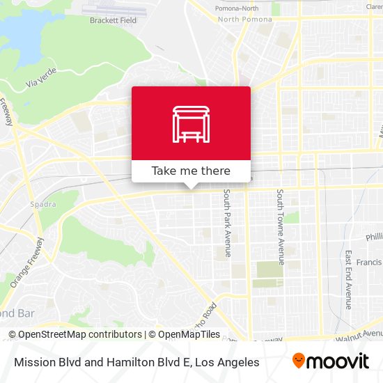 Mission Blvd and Hamilton Blvd E map