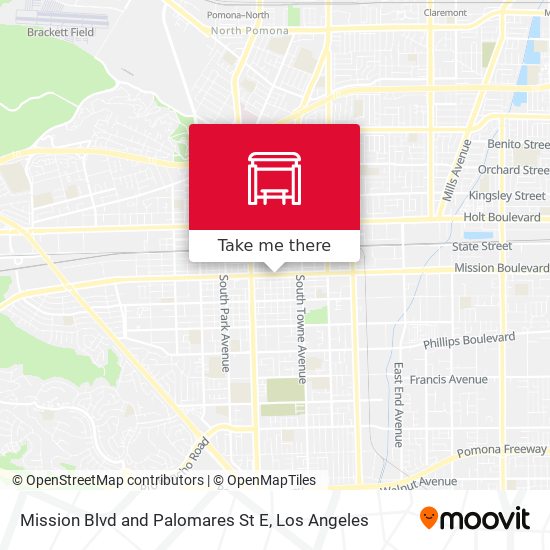 Mission Blvd and Palomares St E map