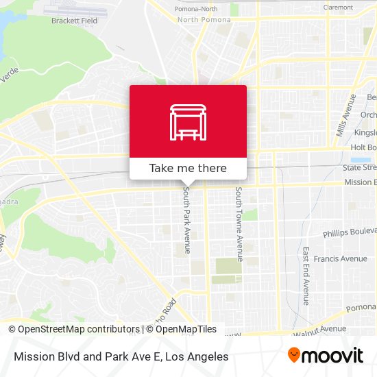 Mission Blvd and Park Ave E map