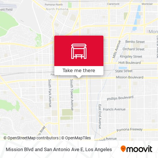 Mapa de Mission Blvd and San Antonio Ave E