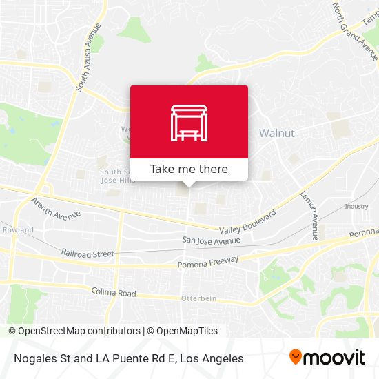 Nogales St and LA Puente Rd E map