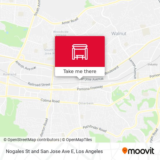 Nogales St and San Jose Ave E map