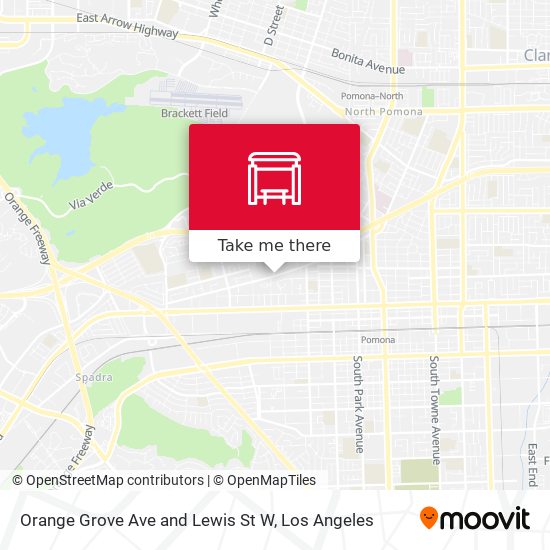 Orange Grove Ave and Lewis St W map
