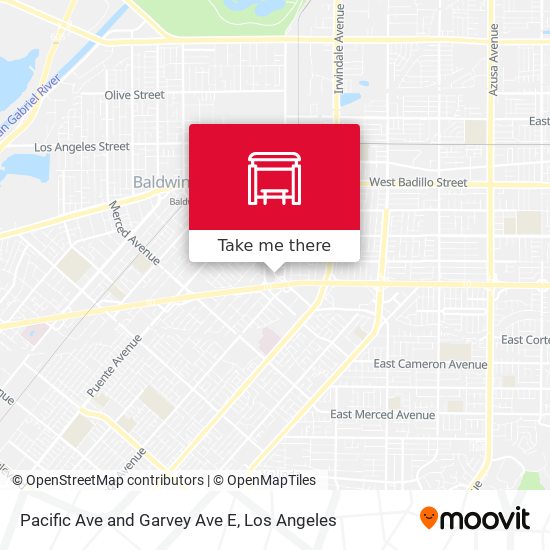Pacific Ave and Garvey Ave E map