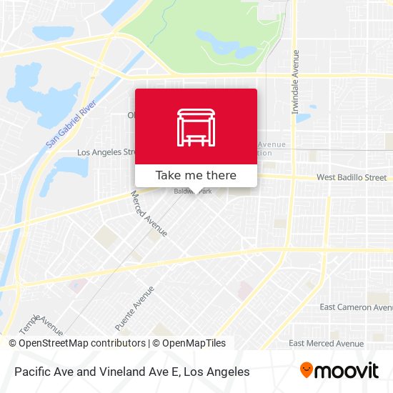 Pacific Ave and Vineland Ave E map