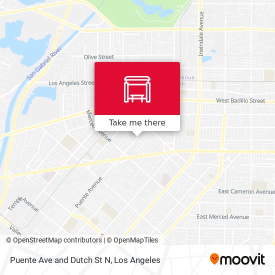 Puente Ave and Dutch St N map