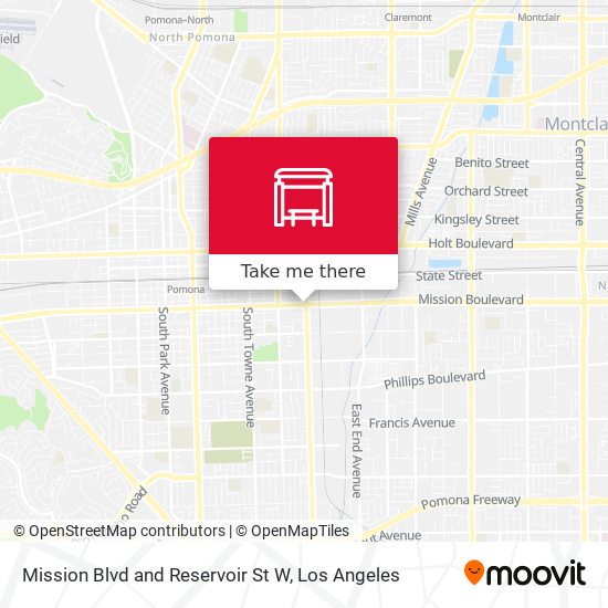 Mapa de Mission Blvd and Reservoir St W