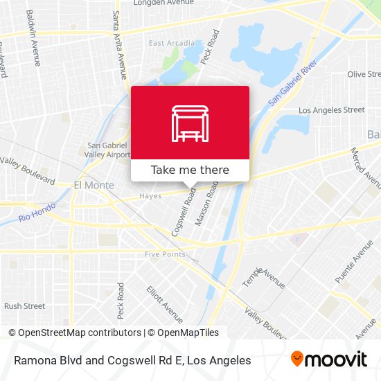 Ramona Blvd and Cogswell Rd E map