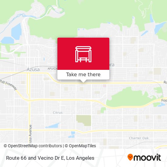 Mapa de Route 66 and Vecino Dr E