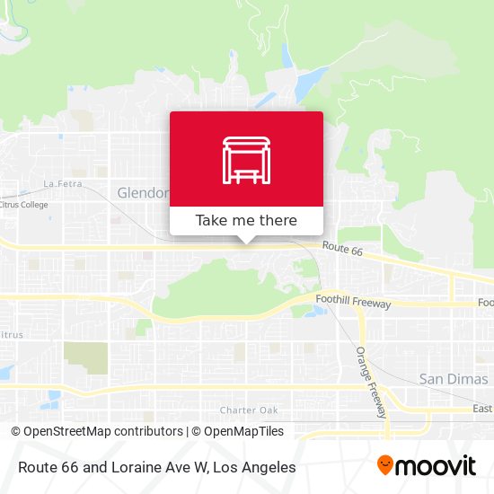 Route 66 and Loraine Ave W map