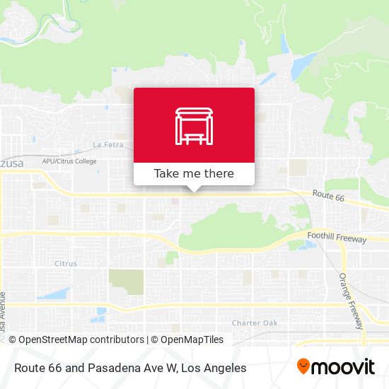 Route 66 and Pasadena Ave W map