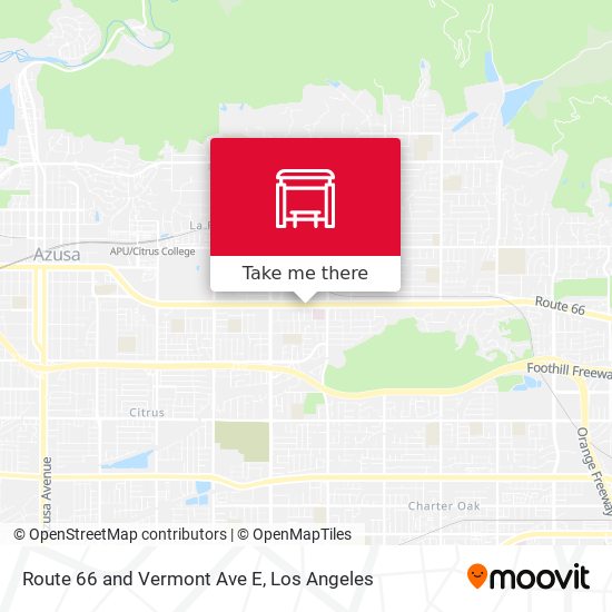 Route 66 and Vermont Ave E map