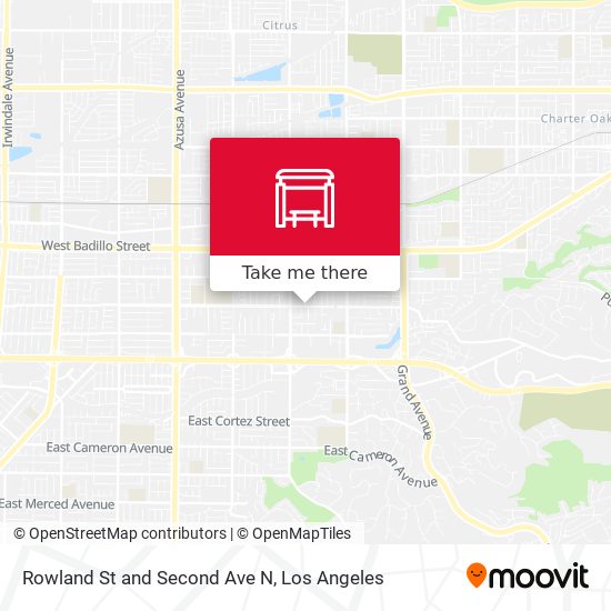 Rowland St and Second Ave N map