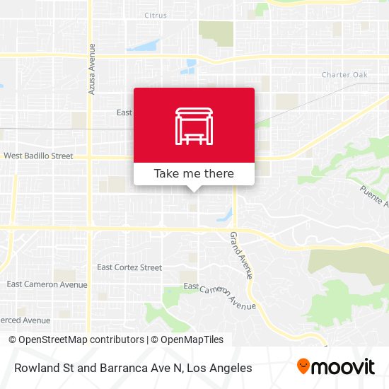 Rowland St and Barranca Ave N map