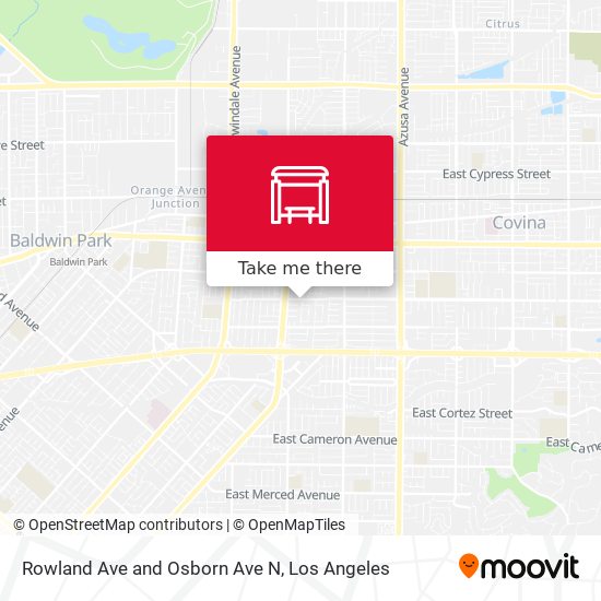 Rowland Ave and Osborn Ave N map