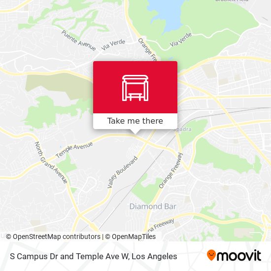 Mapa de S Campus Dr and Temple Ave W