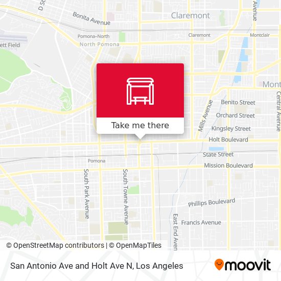 San Antonio Ave and Holt Ave N map