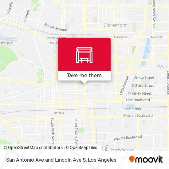 San Antonio Ave and Lincoln Ave S map