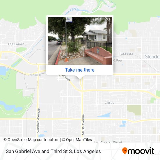 San Gabriel Ave and Third St S map
