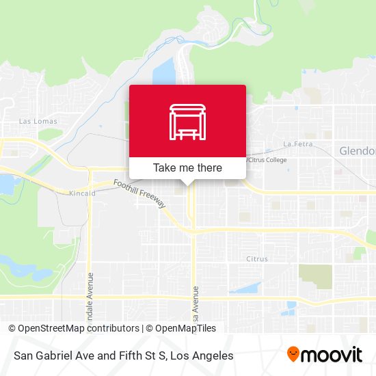 Mapa de San Gabriel Ave and Fifth St S