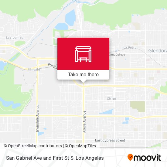 Mapa de San Gabriel Ave and First St S