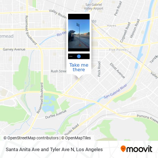 Mapa de Santa Anita Ave and Tyler Ave N