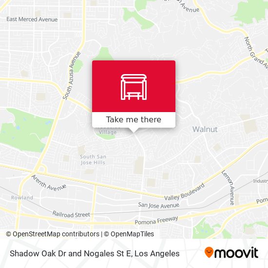 Mapa de Shadow Oak Dr and Nogales St E