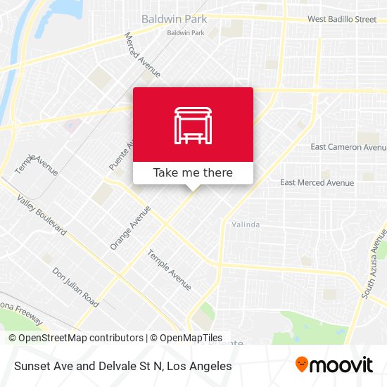 Sunset Ave and Delvale St N map