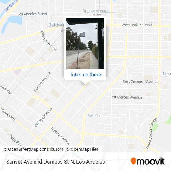 Sunset Ave and Durness St N map