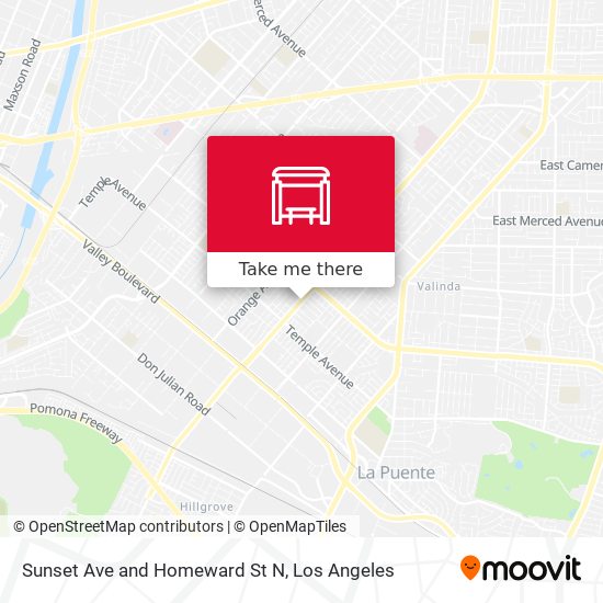 Sunset Ave and Homeward St N map