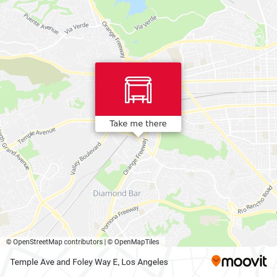 Temple Ave and Foley Way E map
