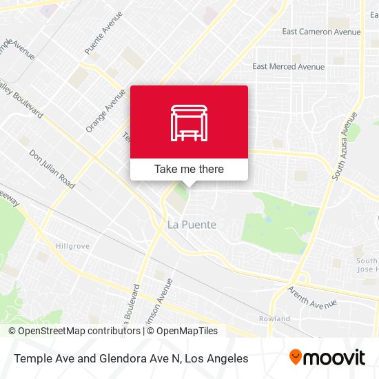 Mapa de Temple Ave and Glendora Ave N