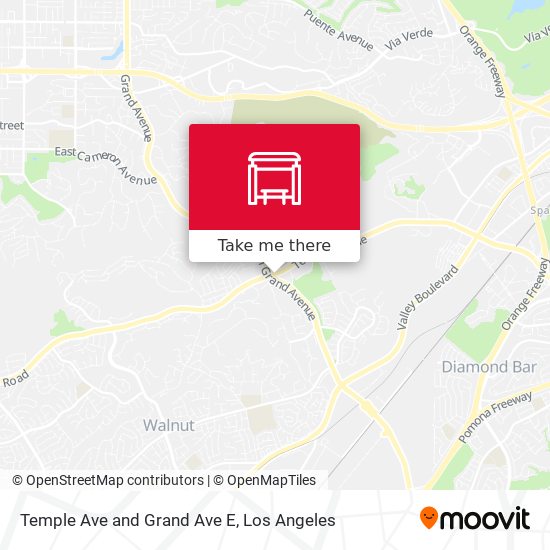 Temple Ave and Grand Ave E map