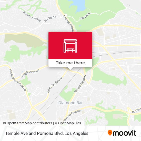 Mapa de Temple Ave and Pomona Blvd