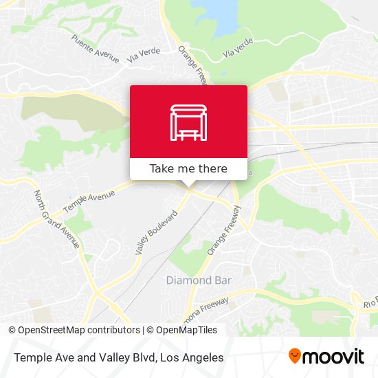 Mapa de Temple Ave and Valley Blvd