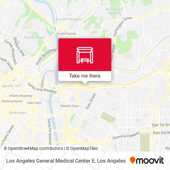 Mapa de Los Angeles General Medical Center E