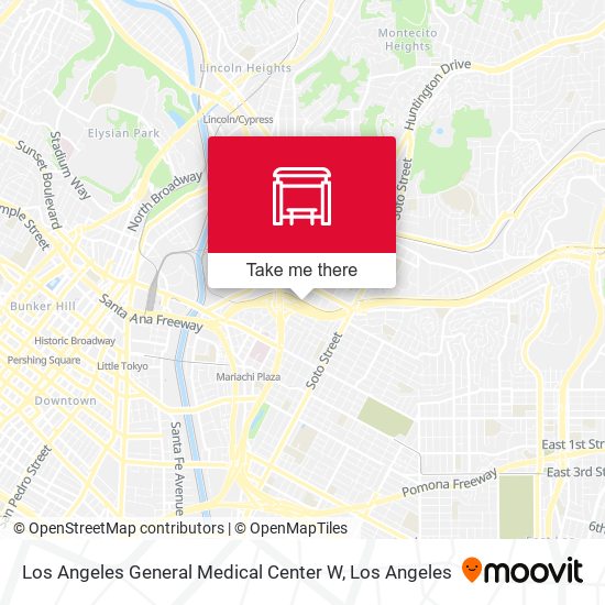 Mapa de Los Angeles General Medical Center W