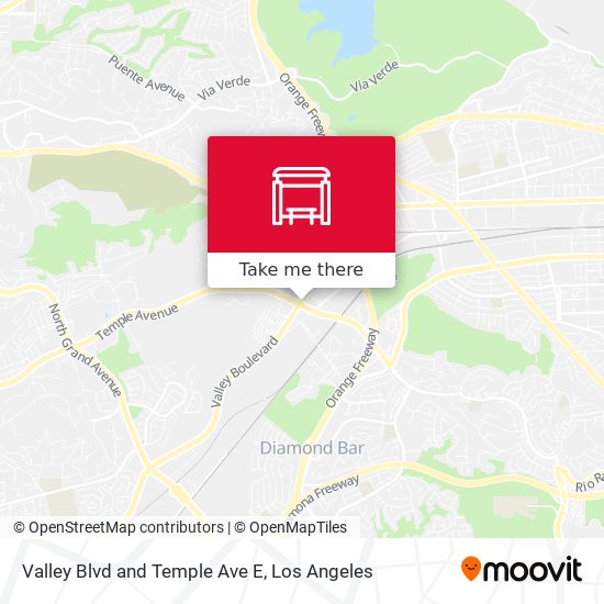 Mapa de Valley Blvd and Temple Ave E