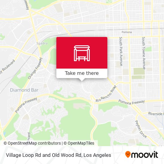 Village Loop Rd and Old Wood Rd map
