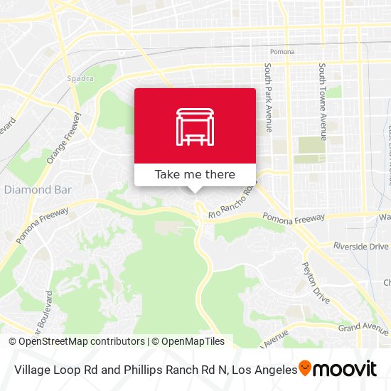 Village Loop Rd and Phillips Ranch Rd N map
