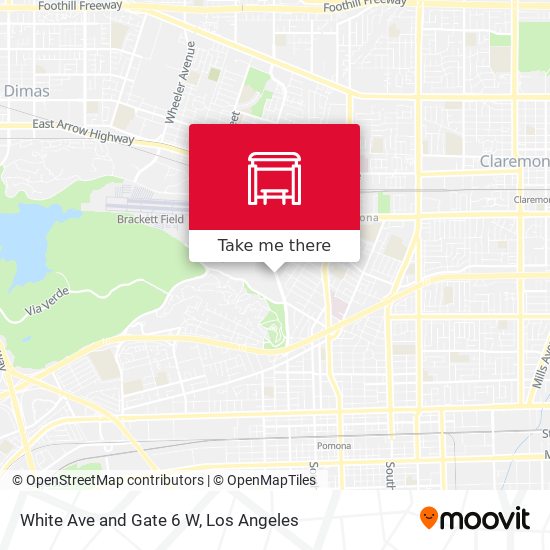 White Ave and Gate 6 W map