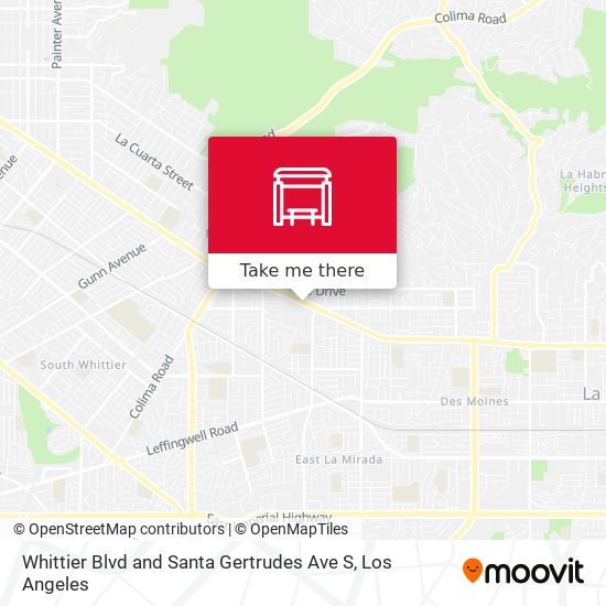 Mapa de Whittier Blvd and Santa Gertrudes Ave S