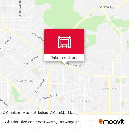 Whittier Blvd and Scott Ave S map