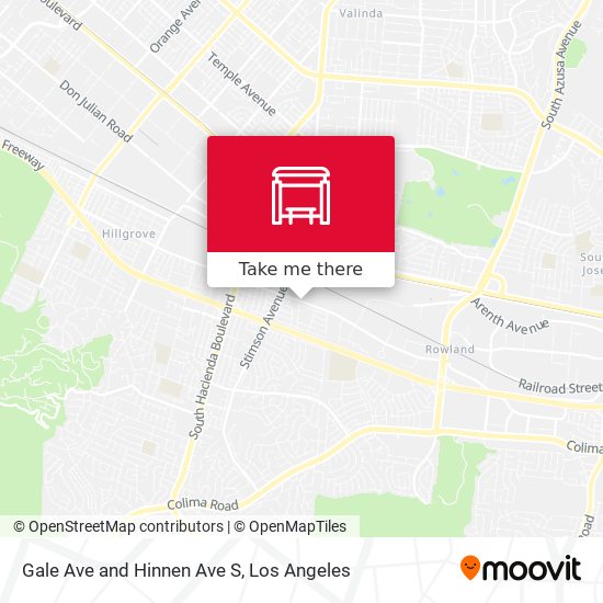 Gale Ave and Hinnen Ave S map