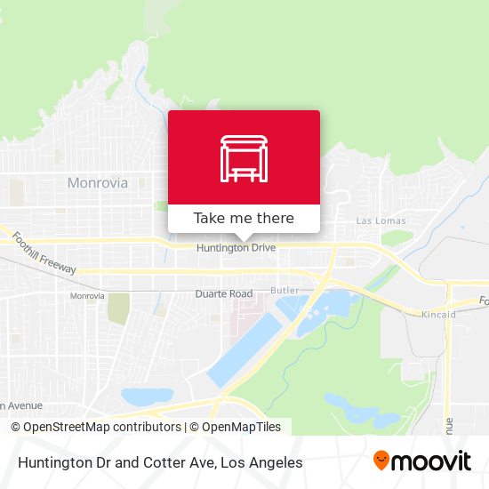 Mapa de Huntington Dr and Cotter Ave