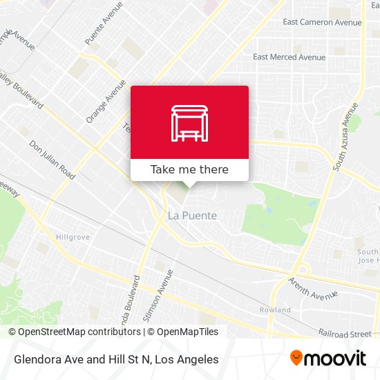 Mapa de Glendora Ave and Hill St N