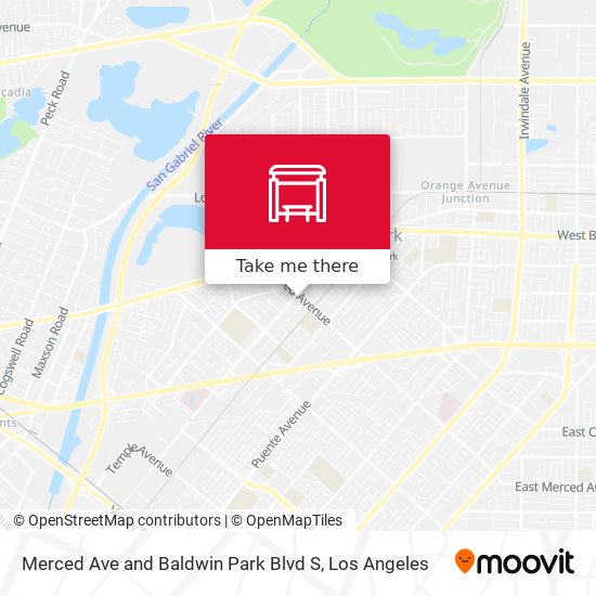 Mapa de Merced Ave and Baldwin Park Blvd S