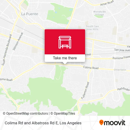 Colima Rd and Albatross Rd E map