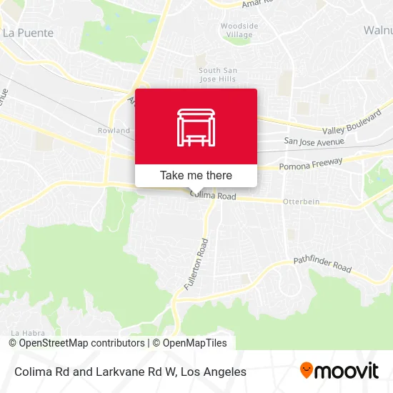 Colima Rd and Larkvane Rd W map